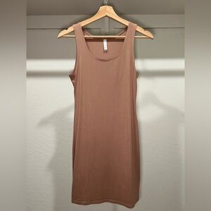 Nude Blush Pink Sleeveless Dress
